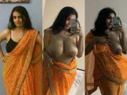 Busty Beautiful Horny Call Girl Big Boobs Show Saree