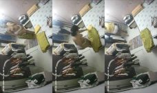 Desi Bhabhi Changing Cloths Record In CC Tv